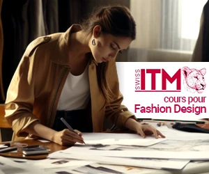 Banner per i corsi da Fashion Design di Swiss ITM